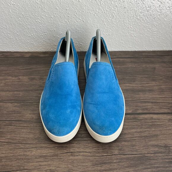 PRADA Blue Suede Loafer Slip On Sneakers Shoes Womens Size 40 EU / 9 US - Picture 2 of 8